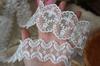 Renda Simples com Borda Poliéster Bordado Renda DIY Roupas Saia Costura Vestido de Casamento Material Decoração Acessórios