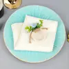 Anillo de servilleta de flor artificial de madera, hebilla de servilleta de margarita de cuerda de cáñamo, decoración de mesa de banquete, anillo de servilleta para fiesta de bodas, en stock