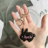 Nuevo Llavero de Conejo Incrustado de Diamantes Colgante DIY para Bolso Regalo Pequeño Llavero Versátil para Coche Accesorios Coloridos