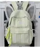Mochila Escolar Simple Estilo Coreano para Estudiantes de Secundaria y Preparatoria, Versátil para Clase y Viajes, Mochila de Viaje Ligera de Gran Capacidad