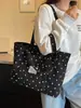 2026 Nova Bolsa Tote de Grande Capacidade para Mulheres para o Trabalho Simples de Bolinhas Bolsa de Ombro Leve Versátil Elegante Estilo Coreano