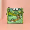 Ímãs de Geladeira de Guangxi, Lembranças de Madeira Culturais e Criativas com Tema de Cidade, Ímãs de Geladeira Turísticos das Cidades de Guilin, Liuzhou, Nanning