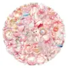 60 Piezas de Paquete de Pegatinas Coquette Rosa Impermeables Transparentes Mascota Manual Flor Material Decorativas Pegatinas para Guitarra