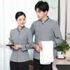 Ropa de Trabajo para Limpieza de Propiedades de Manga Larga para Otoño e Invierno para Mujeres en Centros Comerciales, Habitaciones de Hotel, Edificios de Oficinas, Residencias de Ancianos y Personal de Limpieza