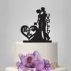 Cartão de Bolo de Casamento Acrílico Personalizado Cartão Feliz para Bolo Cartão Amor Joia Decorativa para Bolo