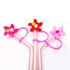 Novos acessórios para namoradas Tubo de sucção Manga Tampa de sucção Silicone Plugue de poeira Bonito Anime Party Straw Decoration Produtos transfronteiriços