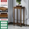 Estante para Flores Estante de Almacenamiento Balcón Sala de Estar de Pie Madera Maciza Antiguo Estante para Macetas Interior Estilo Chino Mesa para Flores Estante para Macetas