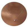 Collar de Diamantes con Colgante Elegante en Forma de Hoja Transfronterizo para Uso Diario Cadena para Clavícula Joyería Nueva para Mujer Venta al por Mayor