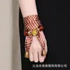 Bufanda de Seda de Moda Vintage con Estilo de Nicho, Accesorio de Pulsera, Cinta de Bufanda para Cuello Ajustable con Cuentas de Lujo Ligero de Moda