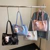 Bolso de Lona para el Trabajo para Mujer 2025 Nuevo de Moda Verano Bolso de Hombro Bajo el Brazo Bolso Tote Casual de Gran Capacidad