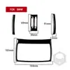 Adecuado para BMW X3 F25 F26 11-17 juego completo de interruptor de logo de volante interior de fibra de carbono negro piano