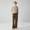 Sudadera con capucha de cachemira para mujer, nuevo diseño de punto trenzado para otoño e invierno, corte ajustado, suéter suave y acogedor para capa interior