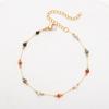 Collar de piedra natural chapado en oro de 18 quilates, cadena para clavícula, entrada 2024, pulsera de lujo de nicho, estilo superior, joyería Kanklet.
