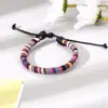 Pulseira de Juta Tecida com Pérolas Imitação de Jade Hetian com Fecho Ping An, Pulseira Anelada Transfronteiriça, Pulseira Versátil para o Dia dos Namorados