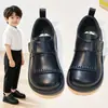 Zapatos de piel para niño 2026 primavera y otoño nuevo estilo moda suela blanda transpirables zapatos para niño zapatos de actuación para bebé zapatos para niña
