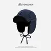 25 Sombreros de Protección Auditiva Nuevos de Lunares, Doble Cara Otoño e Invierno Retro Forrados de Felpa Cálidos y Versátiles Sombreros de Aviador de Cachemira Ins