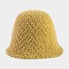 Chapéu Feminino Outono e Inverno Veludo de Cordeiro Chapéu de Pescador Estilo Coreano Versátil Tendência Popular na Internet Plush Quente Chapéu de Bacia Chapéu Balde Mostra Rosto Pequeno