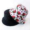 AliExpress novo chapéu de pescador com estampa de frutas, chapéu europeu e americano para homens e mulheres, chapéu protetor solar para lazer ao ar livre, chapéu de bacia dupla face