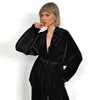 Pijama de cárdigan de estilo nuevo europeo y americano transfronterizo para mujer, simple y cómodo para invierno, de manga larga y pantalón largo, cálido para estar en casa, disponible para venta al por mayor