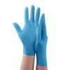 Guantes de nitrilo desechables azules para cocina, alimentos, belleza, goma gruesa, alta elasticidad, PVC sintético, venta al por mayor, látex de leche.