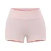 Verano Cintura Baja Sexy Acanalado Adelgazante Melocotón Cadera Ajustado Ultracorto Shorts de Yoga para Fitness