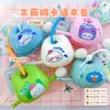 Pez de Madera de Dibujos Animados Sanrio Lindo para Aliviar el Estrés, Música de Golpeteo, Adorno de Escritorio, Artefacto Sanador, Juguete de Puesto, Artículo Popular de Celebridad de Internet