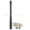 Antena de Rádio para Amplificação de Sinal de Carro Haste Universal Modificada para Teto de Carro com Haste de Antena de Borracha Decorativa Externa