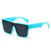 Gafas de Sol Transfronterizas 2025 de Montura Cuadrada Nueva, Moda Europea y Americana, Estilo Simple, Montura Grande Integrada, Gafas de Sol de Moda para Hombres y Mujeres