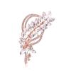 Estilo Coreano Nova Chegada Broche de Espiga de Trigo Alfinete de Cristal Atmosférico Feminino Versátil Fivela de Xale Botão de Camisa Acessórios de Casaco Corsage