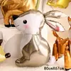 Globos para Fiesta Temática de Animales de la Jungla Estilo Caricatura Decoración para Fiesta de Primer Cumpleaños Erizo Zorro Mapache Ardilla Globos