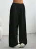 Pantalones Largos Casuales Sueltos de Pierna Recta de Cintura Media de Color Sólido, Novedad Otoño/Invierno 2025 Transfronterizos Amazon Aliexpress