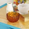 Molde vertical de cristal epóxi para velas de aromaterapia, tigela de armazenamento com relevo de bolinhas e corte de diamante, molde de silicone