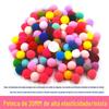 Bola de Pelo de Alta Elasticidade Grande Média Pequena Cor Bola de Pelúcia diy Material Infantil Acessórios de Joias Roupas Sapatos e Chapéus Bola de Pelo de Polipropileno