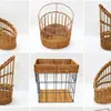 Cesta para Churros de Mimbre Sintético al por Mayor Bolsa para Pan Francés Cesta de Almacenamiento para Baguette Exhibidor de Baguettes para Hornear