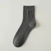Calcetines de Hombre Sin Costuras, Calcetines de Algodón Puro hasta la Pantorrilla, Anti-Olor para Verano, Malla Transpirable Absorbente de Sudor 100% Algodón, Estilo Delgado