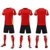 Conjunto de uniforme de treino de futebol para adultos com logotipos impressos, conjunto de uniforme de futebol para crianças com logotipos impressos, uniforme de equipe de competição de futebol para alunos do ensino fundamental, meninos