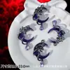 Accesorios de Estilo Oscuro Estilo Europeo y Americano Mariposa Negra Pistola Cruz de Rosa Colgante Pulsera de Cuentas DIY Collar