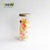 Frasco Hermético de Plástico Transparente de 1000 ml con Tapa de Rosca para Comida de Mascotas, Fruta Conservada, Repostería, Galletas, Dulces