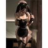 Uniforme de Empregada Sexy Plus Size Fofo e Doce Puro Desejo Divertido Quente Tentação Role Play Humor Roupa para Encontro