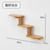 En Stock Casa para Gatos de Lona de Madera Montada en Pared Plataforma para Saltar Gatos Poste Rascador de Cuerda de Sisal Marco de Escalada para Gatos de Madera Maciza para Mascotas Gato Venta al por Mayor