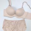 519 Conjunto de Lingerie Slimming, Com Sensação de Pele, Sem Marcas, Macia, Push-Up Estéreo, Bojo Cheio, Sutiã Ajustável para Mulheres que Retraem os Seios
