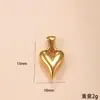 Colar Único Cruz Popular Transfronteiriço Aço Inoxidável Luxo Acessível Nicho Coração Brilhante Acessórios de Titânio Joias DIY Atacado