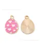 Huevo de Pascua Conejo Zanahoria Gota de Aceite Joyería Accesorios Colgante de Aleación DIY Llavero Cadena para Teléfono Adorno