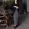 24921 Da Ai Mei Yi Yuan 2026 Otoño Nuevo Conjunto de Chaqueta Holgada y Falda de Alto Grado Estilo Salado para Mujer, Efecto Adelgazante