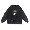 Vibras de Otoño Marca Trendy Tendencia Nacional Calle Hip-Hop Suelto Sudadera Retro Nueva de Manga Larga con Cuello Redondo para Hombre y Mujer