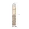 Bolsa de almacenamiento de pared para puerta de armario de dormitorio, organizador multi-compartimento para coleteros, accesorios para el cabello, ropa interior y calcetines