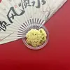 Insignias Corporativas Personalizadas Logo Oro Puro 999 Doce Signos del Zodíaco Pegatinas para Teléfono Móvil Piezas de Oro Zodiacales Creativas Regalos Venta al por Mayor