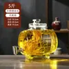 Jarra de Vino con Grifo, Botella de Vino Especial, Botella de Vidrio para Vino, Recipiente Sellado para el Hogar, Jarra de Vino Medicinal de Ginseng, Jarra de Vino, Licor
