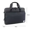 Maletín para portátil personalizable con logo, maletín de tela Oxford, bolso de negocios para hombre, bolso cruzado para portátil con detalles de cuero