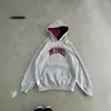 Conjunto de Sudadera con Capucha de Retazos a Cuadros Retro con Sudadera Holgada con Estampado de Letras de Moda y Pantalones de Chándal de Pierna Ancha de Cintura Alta Ropa Casual